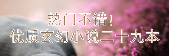 热门不错！优质玄幻小说二十九本